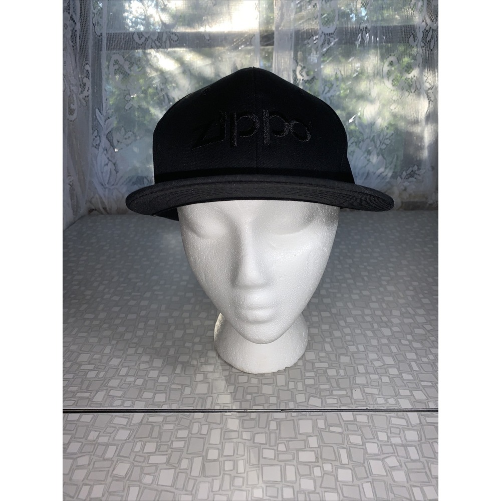 Zippo Black Embroidered Adjustable Size Cap,One Size Fits All